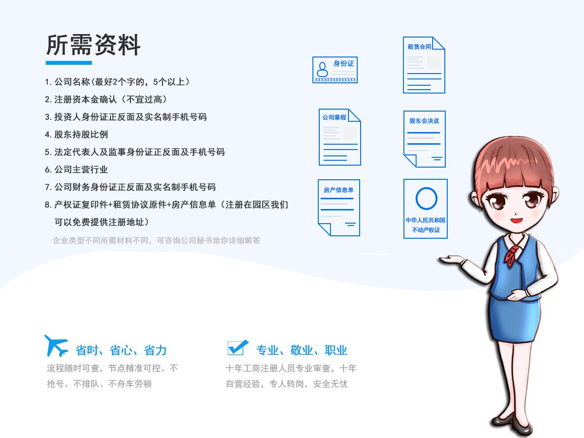 注册贸易公司所需材料