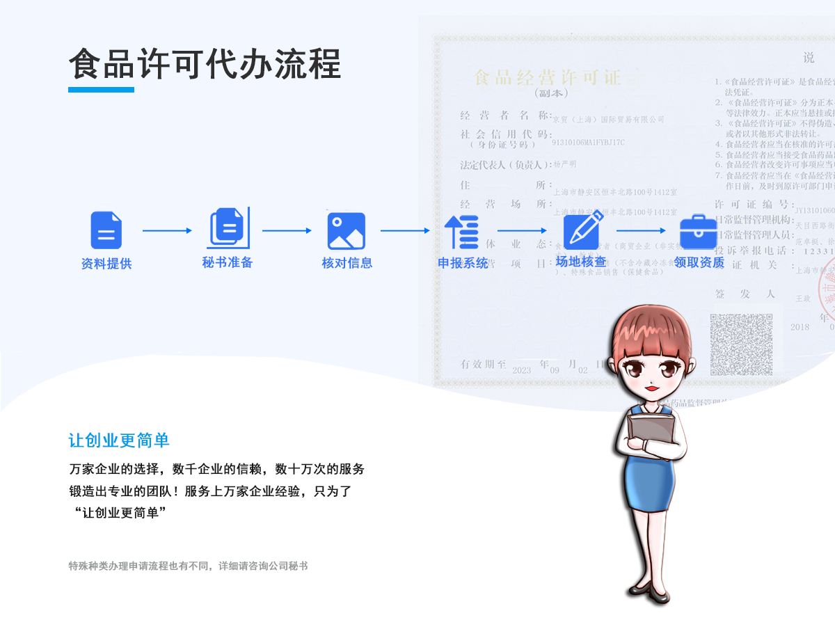 冷冻冷藏食品许可证代办流程
